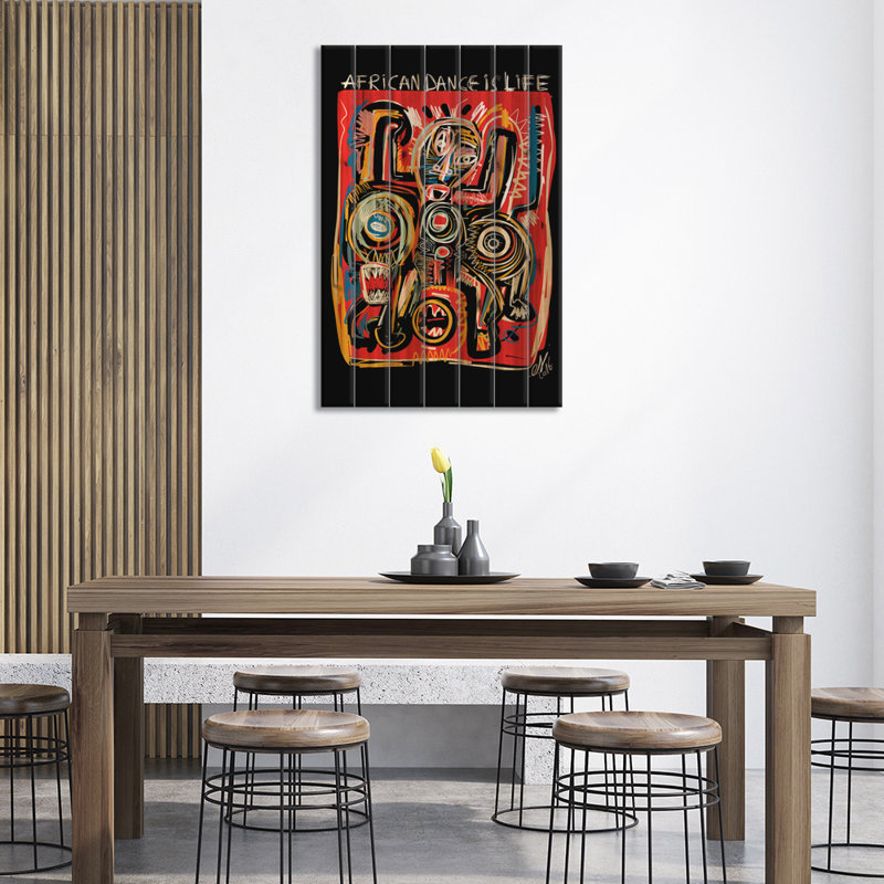 Halm " African Dance Is Life ", 40" H x 26" W x 1.5" D