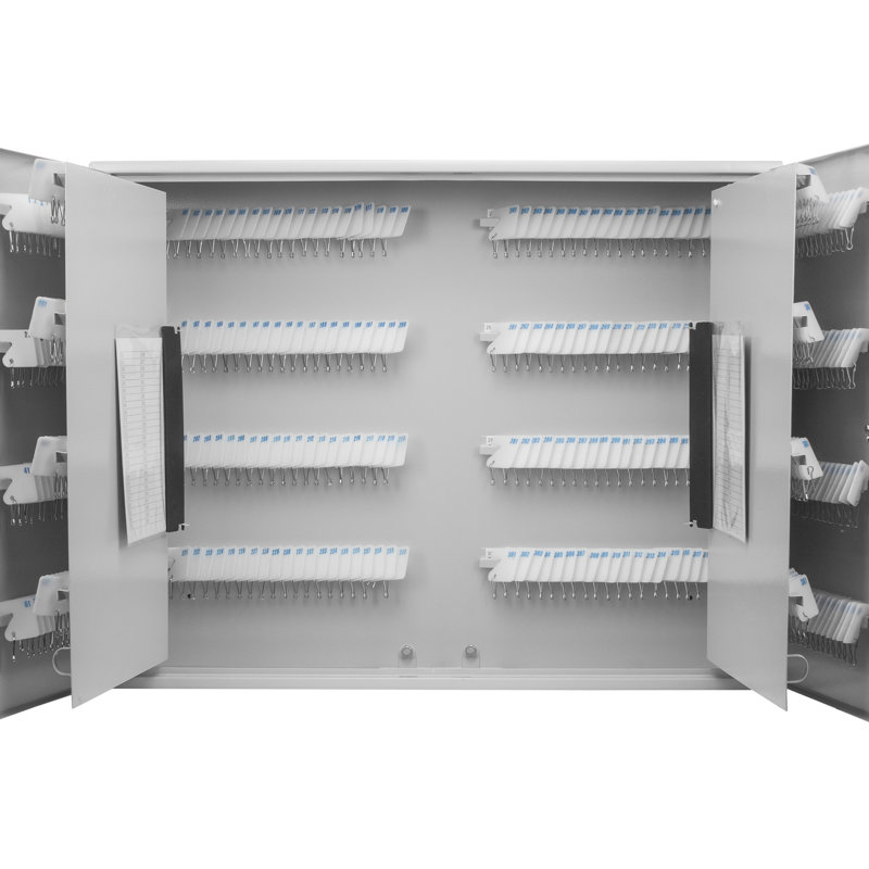 Armoire à 480 clés avec serrure et bûche - Boîte de suivi efficace pour les étiquettes blanches