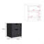 2 Drawers Nightstand , End Table, Side Table Pull Out System-131391676
