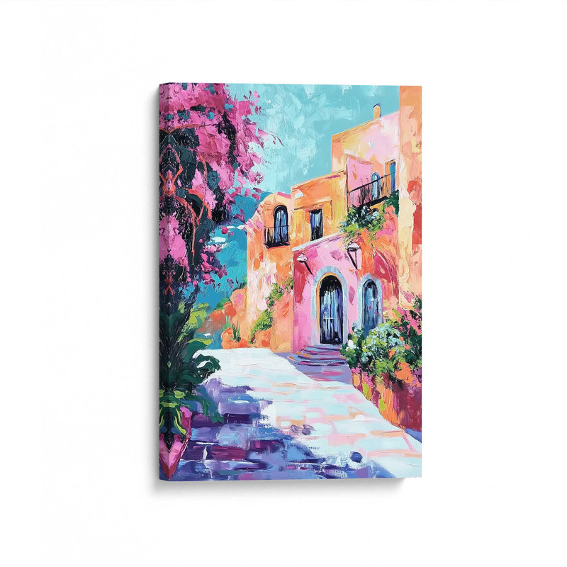 Méditerranée, rue I, Ne s’applique pas, H 18 po x l 12 po, Toile tendue