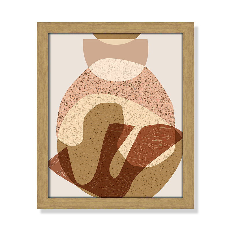 Impression sur cadre photo, L 13 po x H 15 po, Grain de bois naturel