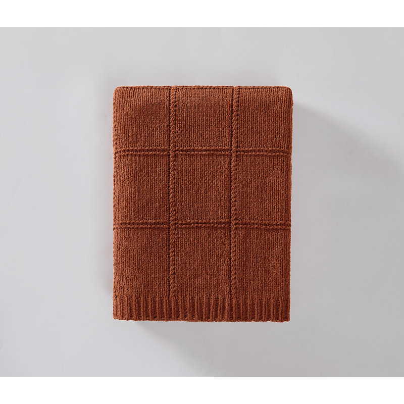 Jeté en tricot Brookille Brooklyn Loom, Rust