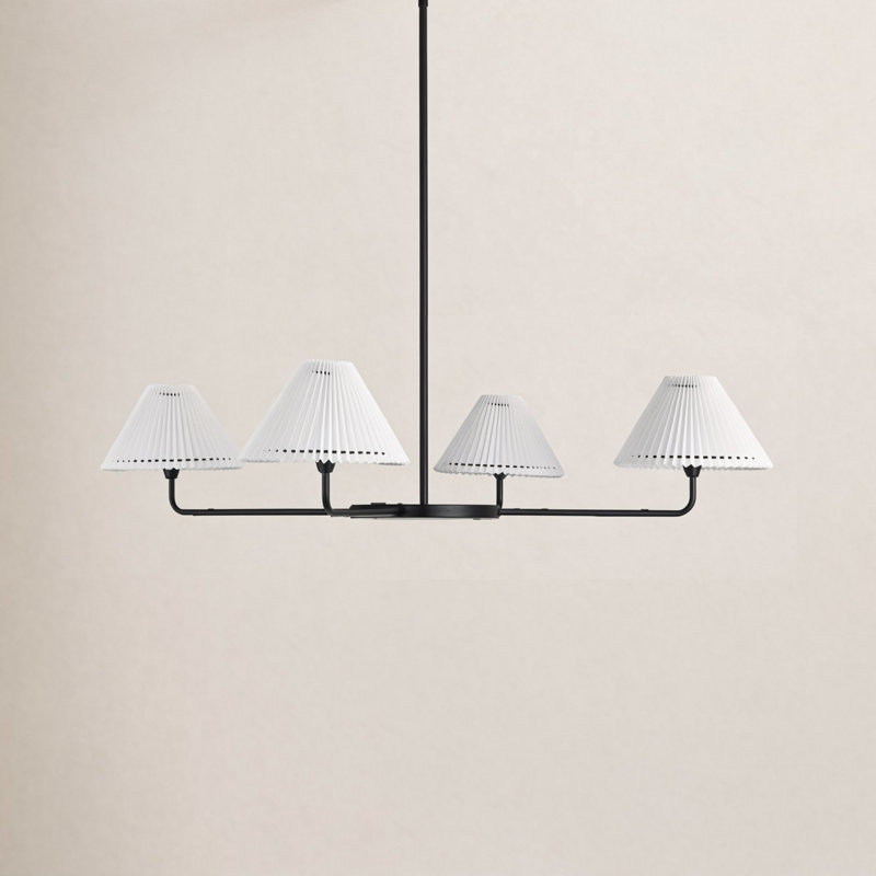 Pearson 4-Light Chandelier, Matte Black