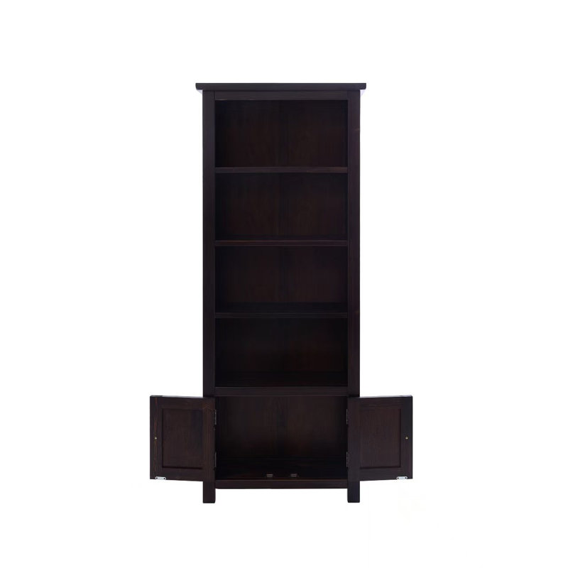 Arise-Sun High Bookcase with Cupboards, Brown
