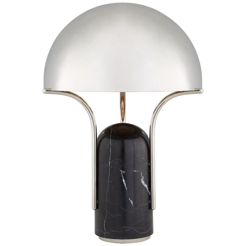 Affinity Table Lamp, Black, Silver