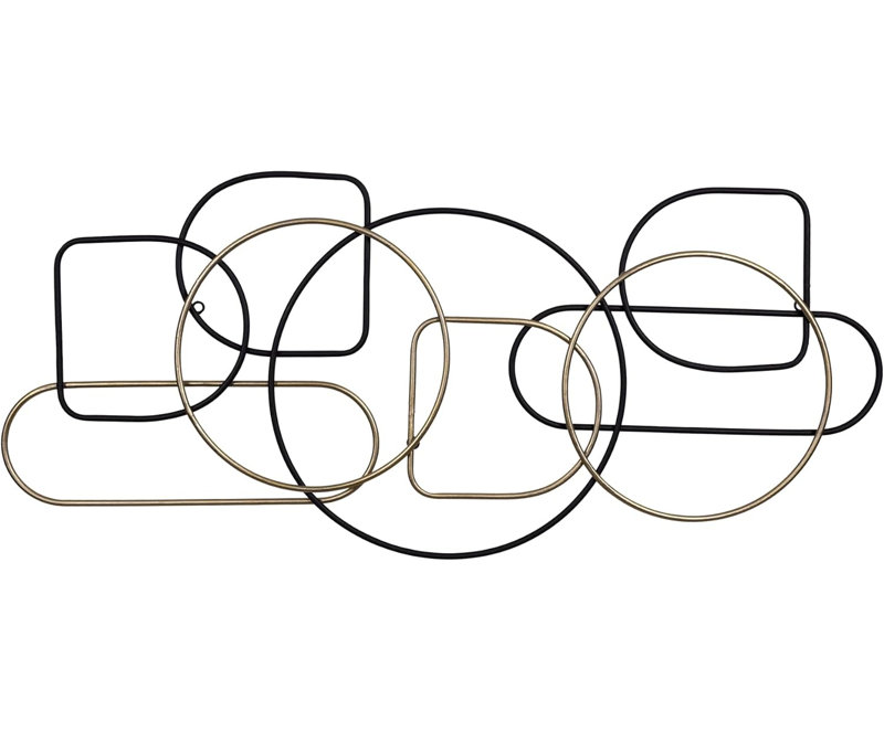 Metal Abstract Shapes Centerpiece Wall Décor