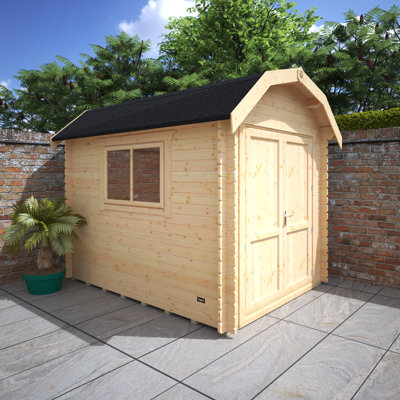 10x8w Alpha Barn | 28mm Log Cabin