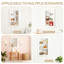 Recessed Medicine Cabinet Solid Wood 3-Tier Wall Mount Organizer With Moisture-Resistant Design For Bathroom Storage