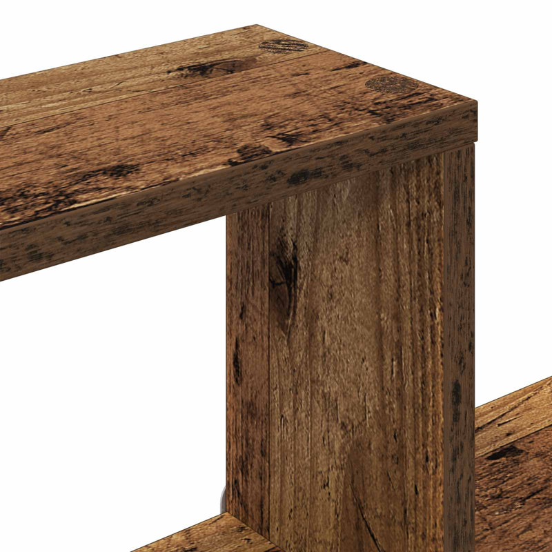  Wall Shelf with Shelf with Storage Engineered Wood Home Modern Sleek, Old Wood