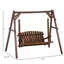 Balancelle en bois massif pour 2 personnes Poquoson-1605412402-1553027681