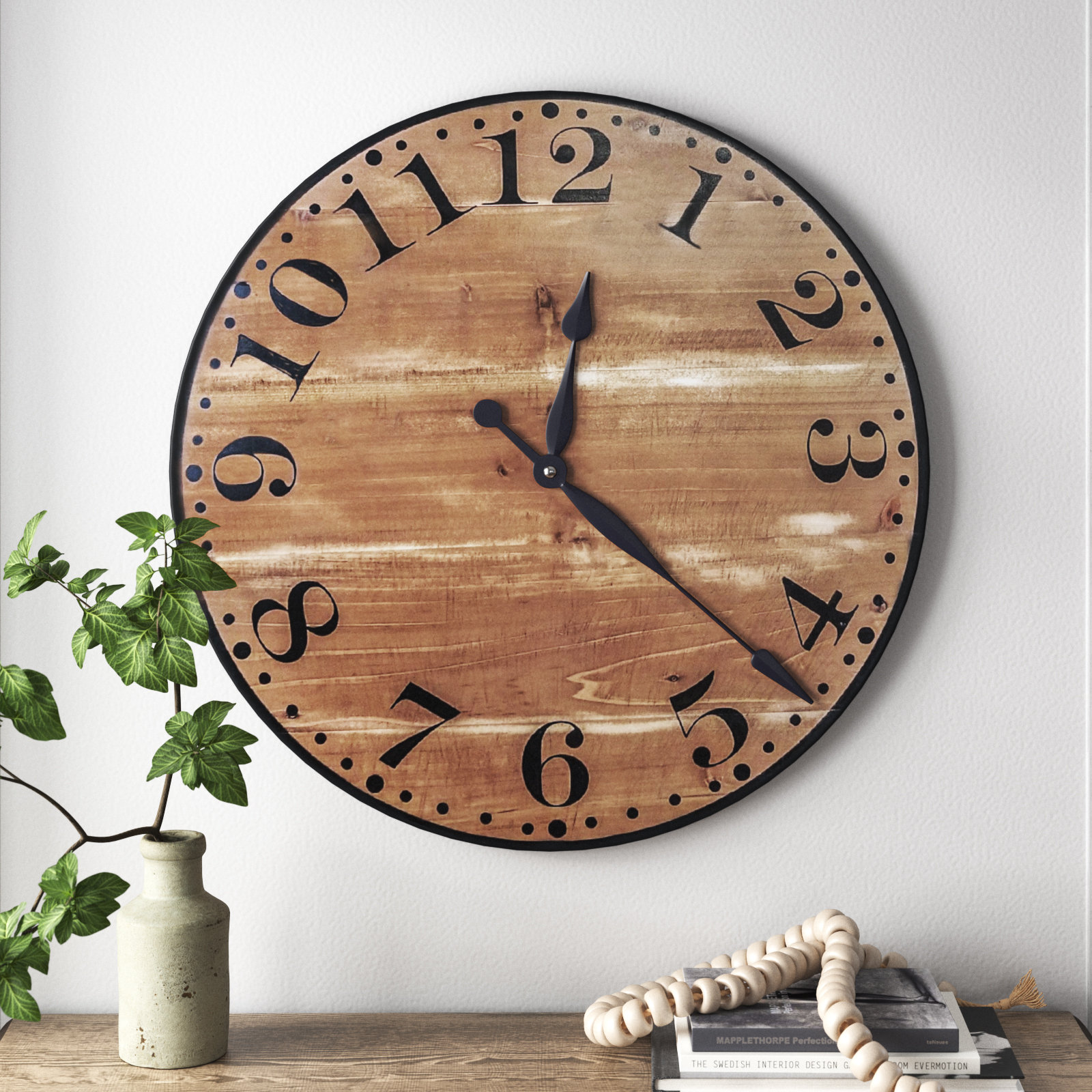 Kelly Clarkson Home Norah Wood Wall Clock & Reviews - Wayfair Canada