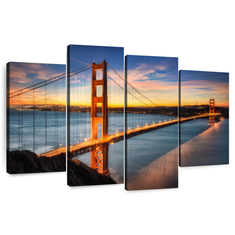 Lilie Lights On Golden Gate, 48" H x 75" W