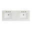 Meuble-lavabo double autoportant 60,58 po Nali-351989349