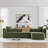 114" Cloud Sectional Couch With L-Shape Chaise-2009221979