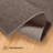 Furnish my Place Modern Indoor/Outdoor Commercial Solid Color Rug - Pet and Kids Friendly Rug, Stain Resistant, Floor Carpet for Living Room & Hallway, Wedding - Brown-833250515