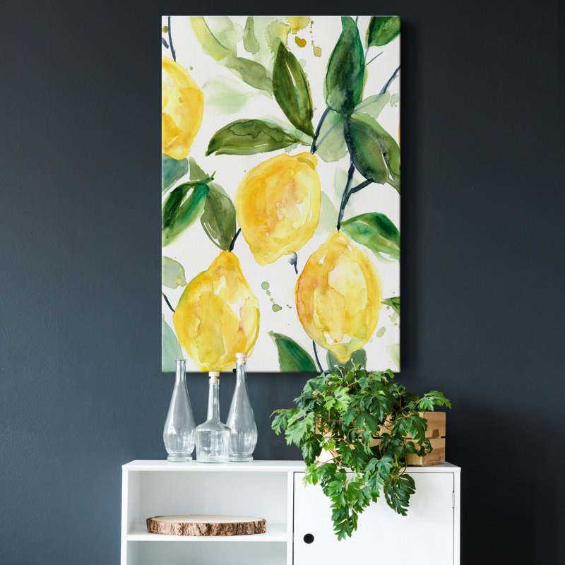 «Lemony Branch II», impression sur toile tendue, H 27 po x l 18 po x P 1 po