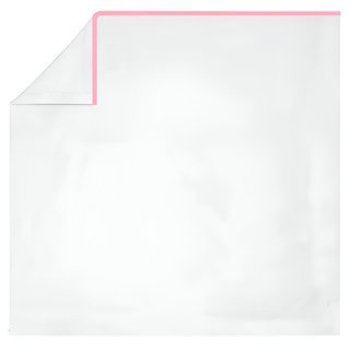 400TC Embroidery Cotton Sateen 4 Piece Sheet Set Fitted Sheet Fits Upto 16" Deep Pocket, Light Pink Border, King Sheet Set