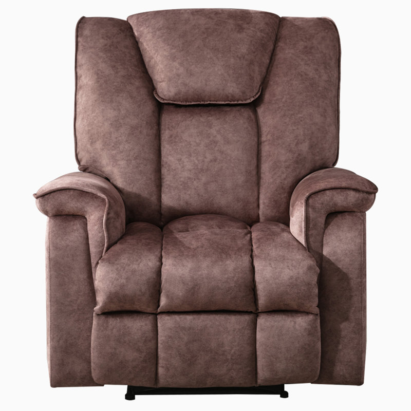 Chaise berçante en velours, Chameau
