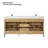 Griselde 72"  Free Standing Double Bathroom Vanity with Quartz Top-91927739