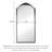 High-Definition Full-Body Mirror With American-Style Vintage Floral Border-118376907