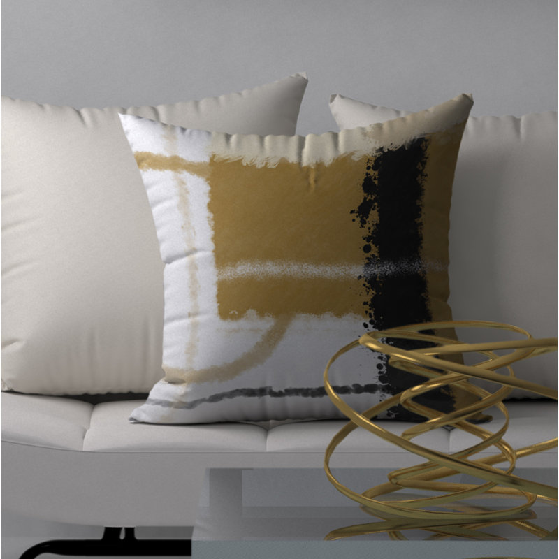 Housse de coussin décoratif carrée inestimable, 24" X 24"