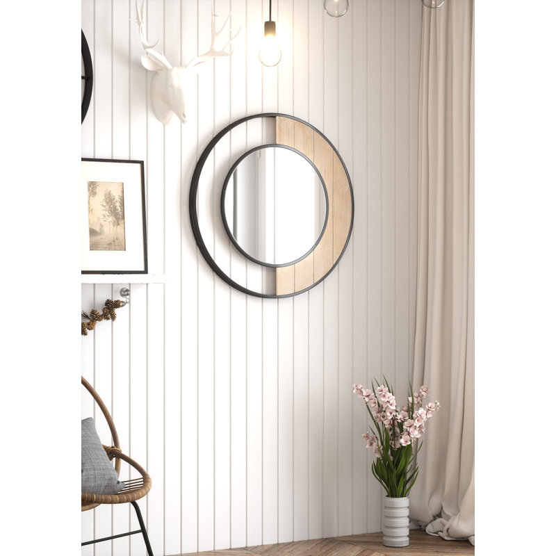 Yearby Metal Flat Wall Mirror