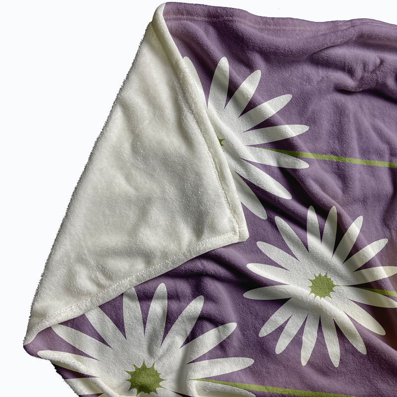 Mariposa Plain Weave / Muslin Throw Blanket, Purple