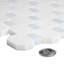 11" x 12" Natural Stone Marble Look Subway Wall & Floor Tile