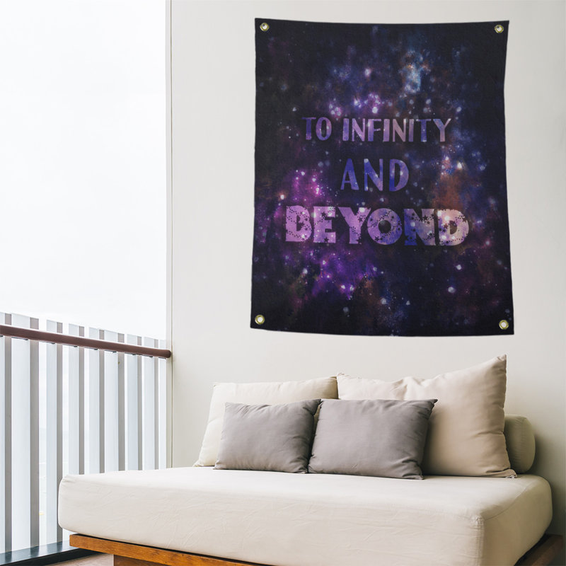 Tapisserie d’art en polyester et infinity, H 59 pi x l 50 po