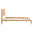 Mid-Century Modern Full Size 12 Inch Bamboo Wood Platform Bed With Wood Slat Metal Support, No Box Spring Needed, Easy Assembly,Natural-649038831-649038829