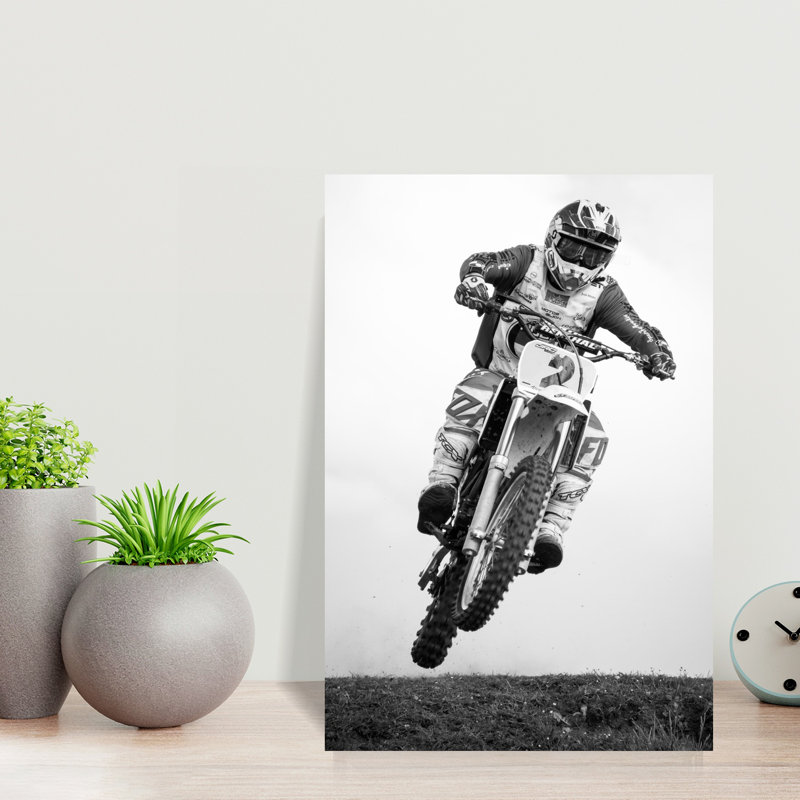 Art mural contemporain Rider, H 18 po x l 12 po