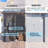 Lean-To Wall-Mounted Pergolas With Curtains And Netting-122684185
