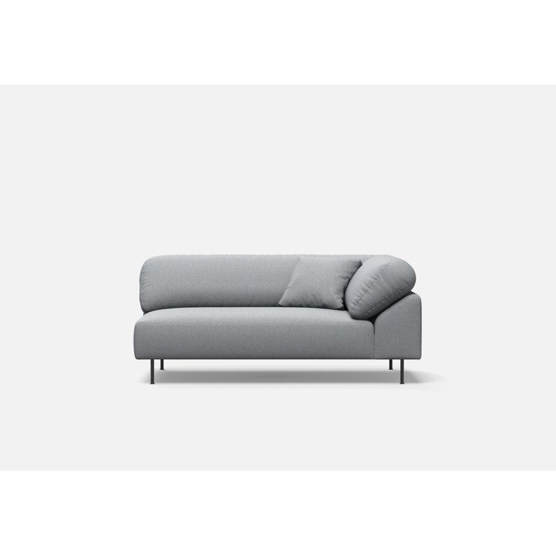 Collar Open End Right (Arm Left), Left Hand Facing, Polyester, Light Gray