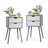 Coldiron Drawer Mid-Century Nightstand-457233538