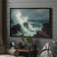 Art mural sur toile encadrée - Impressions murales de pierres du raz-de-marée pour la chambre à coucher - 16 po x 24 po-1945551525-1945551523