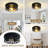 2-light Industrial Round Flush Mount Ceiling Light - Matte Black Metal Ceiling Fixture For Bedroom & Entryway (11in)-1150237239