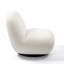 Fauteuil d'appoint pivotant de luxe moderne, fauteuil fleur de glace à dossier serré-915656207