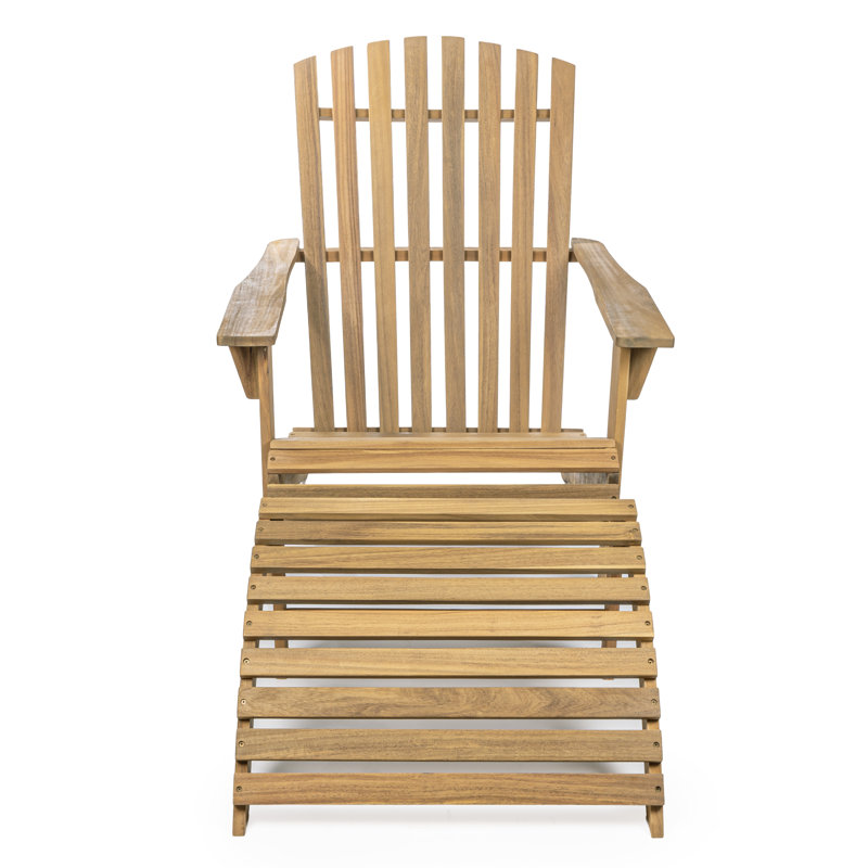 Chaise Adirondack Abilynn, Brun teck
