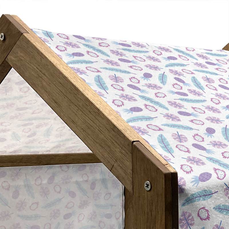Niche pour chien en bois, H 32,28 po x l 39,37 po x P 28,35 po