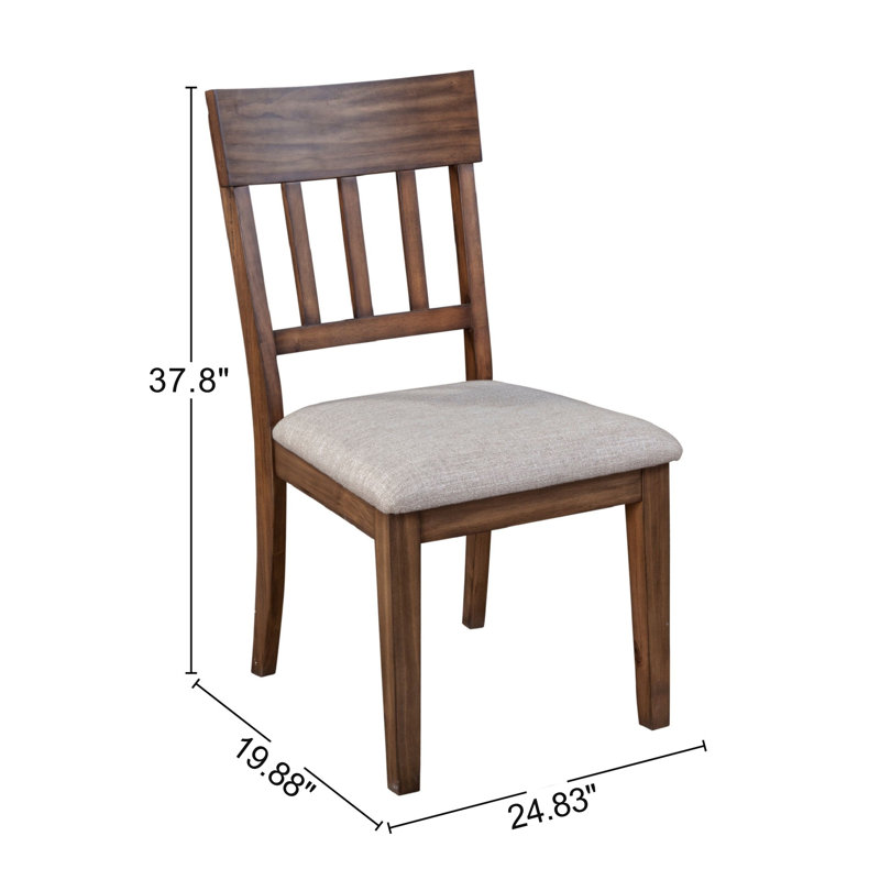 Ensemble de chaises d'appoint 2 pièces Dysart, Brun