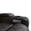 Siège de cinéma inclinable électrique en cuir véritable de 130,75 po de largeur avec porte-gobelet-59936466