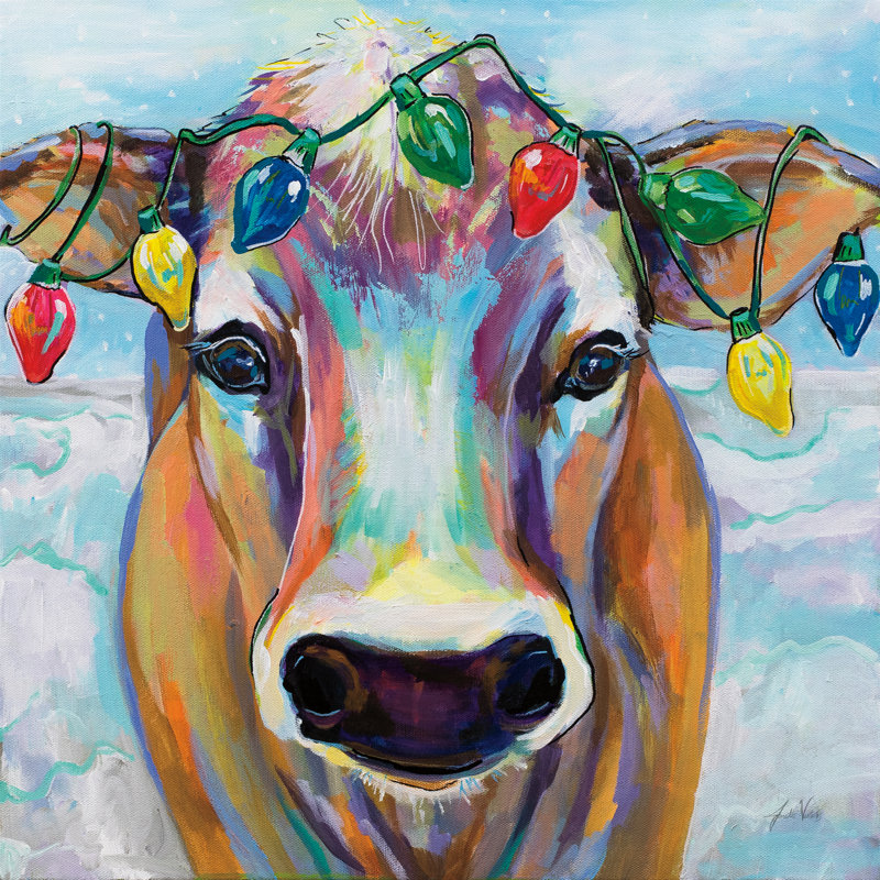 Holiday Beau by Jeanette Vertentes - Wrapped Canvas Painting, 91cm H x 91cm W