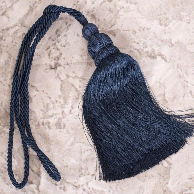 Losoto Fabric 10cm Curtain Tieback, Navy Blue