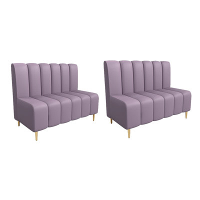 Banc rembourré en similicuir Modern Modern