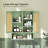 Rattan Toilet Storage Cabinet With Metal Stand-103093343