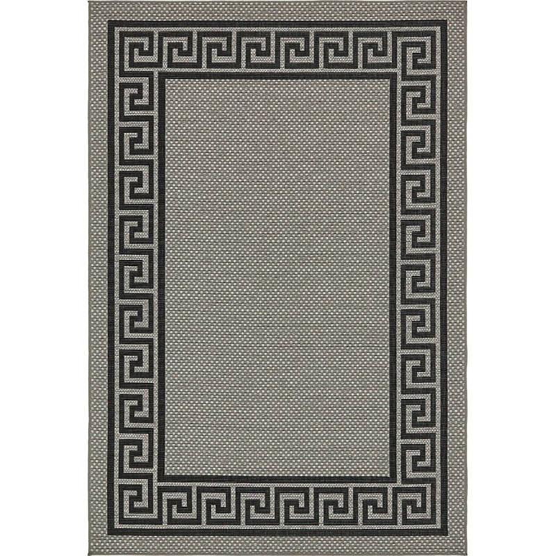 Outdoor Veranda Area Rug Oyster Color, Rectangle 8' x 11'4"