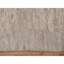 Tapis oriental rond 7 pi 10 po x 7 pi 10 po blanc texturé avec passepoil en laine et jute noué à la main