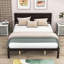 Base de lit plateforme en bois avec tête de lit Claythorne-1398544620
