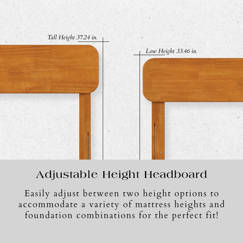 Brianna Solid Wood Headboard, Light Toffee, Queen