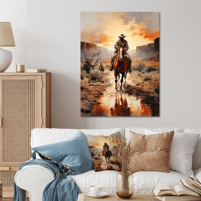 " Cowboy Chasing The Sunset II "